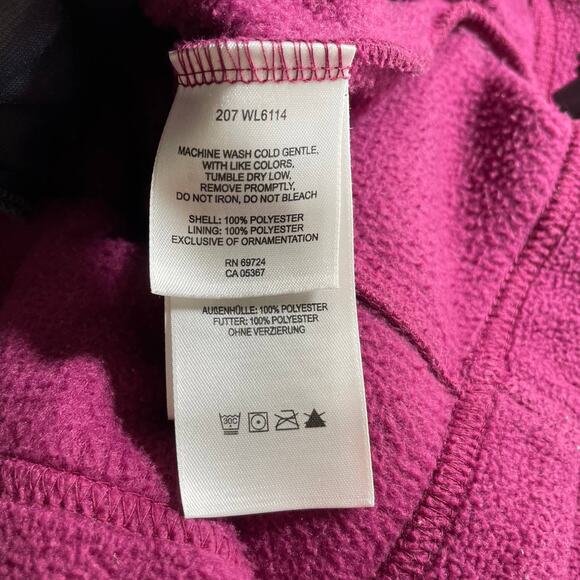 COLUMBIA Women's Fleece Benton Springs Full Zip Jacket Fuchsia Size Medium - Picture 9 of 10